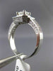 ESTATE GIA 1.42CT DIAMOND 14KT WHITE GOLD 3D HALO OCTAGON ENGAGEMENT RING #22024