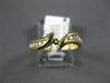 ESTATE .37CT DIAMOND 14KT YELLOW GOLD 3D WAVE SEMI MOUNT ENGAGEMENT RING #15826
