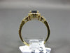 ESTATE 1.22CT DIAMOND & AAA ALEXANDRITE 14K YELLOW GOLD FILIGREE ENGAGEMENT RING