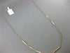 ESTATE .18CT ROUND DIAMOND 18KT ROSE GOLD 3D CLASSIC BAR BY THE YARD NECKLACE