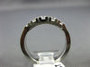 ESTATE .46CT DIAMOND 14KT WHITE GOLD FILIGREE FIVE STONE ANNIVERSARY RING #5723