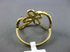 ESTATE WIDE .64CT ROUND DIAMOND 18KT YELLOW GOLD OPEN FLYING BUTTERFLY FUN RING