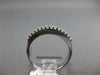 ESTATE .60CT DIAMOND 18KT WHITE GOLD 3D SEMI ETERNITY WEDDING ANNIVERSARY RING