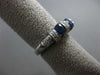 ESTATE 2.21CT DIAMOND & SAPPHIRE 14K WHITE GOLD 3 STONE PAST PRESENT FUTURE RING