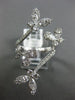 ESTATE EXTRA LARGE 1.73CT DIAMOND 18KT WHITE GOLD 3D MULTI BUTTERFLY LOVE RING