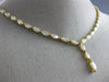 ESTATE LARGE 13.96CT FANCY YELLOW DIAMOND 18K YELLOW GOLD ETERNITY LOVE NECKLACE