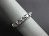 ESTATE .70CT DIAMOND 14KT WHITE GOLD 5 STONE ROUND ANNIVERSARY RING #17047