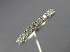 ESTATE .65CT DIAMOND 18KT WHITE GOLD 11 STONE SEMI ETERNITY ANNIVERSARY RING
