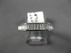 ESTATE .88CT BAGUETTE DIAMOND PLATINUM CONCAVE CHANNEL ANNIVERSARY RING #17312