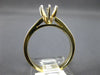 ESTATE .40CT DIAMOND 14KT 2 TONE GOLD 7 STONE SEMI MOUNT ENGAGEMENT RING #16503