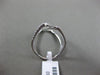 ESTATE LARGE .85CT DIAMOND 18KT WHITE GOLD 3D OPEN DOUBLE INFINITY LOVE RING