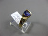 ESTATE 2.98CT DIAMOND & AMETHYST 14KT YELLOW GOLD 3D TRILLION ENGAGEMENT RING