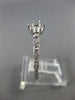 ESTATE .08CT DIAMOND 14K WHITE & ROSE GOLD 3D 6 PRONG SEMI MOUNT ENGAGEMENT RING
