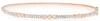 ESTATE 1.43CT DIAMOND 14KT ROSE GOLD BEZEL ETOILE SEMI ETERNITY BANGLE BRACELET
