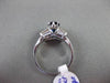 ESTATE 2.90CT DIAMOND & AAA SAPPHIRE 18K WHITE GOLD OVAL CLASSIC ENGAGEMENT RING