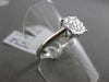 ESTATE .34CT DIAMOND 18KT WHITE GOLD CLUSTER PROMISE FRIENDSHIP ENGAGEMENT RING