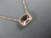 ESTATE .88CT DIAMOND & AAA MORGANITE 14KT ROSE GOLD CLASSIC BY THE YARD NECKLACE