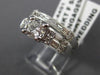 ESTATE 1.68CT DIAMOND 18KT WHITE GOLD CLASSIC WEDDING ENGAGEMENT RING SET #14401