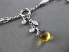 ANTIQUE 6.24CT DIAMOND & AAA EXTRA FACET MULTI GEM 14KT WHITE GOLD 3D NECKLACE