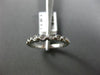 ESTATE .13CT DIAMOND 14KT WHITE GOLD 3D BEZEL 7 STONE WEDDING ANNIVERSARY RING