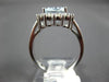 ESTATE LARGE 2.65CT DIAMOND & AAA AQUAMARINE 14KT WHITE GOLD 3D ENGAGEMENT RING