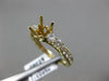 ESTATE .58CT DIAMOND 14K YELLOW GOLD 3D OPEN FILIGREE SEMI MOUNT ENGAGEMENT RING