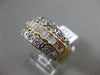 ESTATE WIDE 1CT ROUND & BAGUETTE DIAMOND 14KT YELLOW GOLD FLOWER BUTTERFLY RING