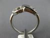 ESTATE .15CT DIAMOND 18KT WHITE GOLD 3D CLASSIC LOVE KNOT BELT FUN RING