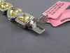 ESTATE LARGE GIA 50.16CT WHITE & FANCY DIAMOND 18K 2 TONE GOLD ETERNITY NECKLACE