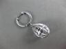 ESTATE LARGE .30CT DIAMOND 14KT WHITE GOLD 3D TEAR DROP BASKET HANGING EARRINGS