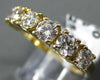 ESTATE 1.25CT DIAMOND 14KT YELLOW GOLD CLASSIC SIX STONE ANNIVERSARY RING #15678