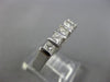 ESTATE .65CT DIAMOND 14KT WHITE GOLD 3D 5 STONE WEDDING ANNIVERSARY RING #1210