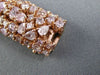 ESTATE MASSIVE GIA 25.94CT WHITE & FANCY PINK PURPLE DIAMOND 18KT GOLD BRACELET