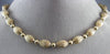 ESTATE 14KT YELLOW GOLD 3D HANDCRAFTED BEADED MILGRAIN CLASSIC NECKLACE #26369