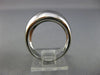 ESTATE WIDE 18KT WHITE GOLD 3D GRADUATING WEDDING ANNIVERSARY RING BAND #25543