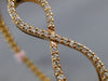 ESTATE .70CT DIAMOND 14KT ROSE GOLD 3D INFINITY FLEXIBLE LOVE BANGLE BRACELET