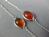 ESTATE LONG 5.66CT DIAMOND & AAA FIRE OPAL 14K WHITE GOLD BY THE YARD BRACELET