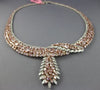 ESTATE EXTRA LARGE 51.11CT WHITE & PINK DIAMOND 18KT WHITE & ROSE GOLD NECKLACE