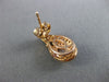 ESTATE .80CT WHITE & CHOCOLATE DIAMOND & AAA MORGANITE 14KT ROSE GOLD EARRINGS