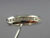 ESTATE .25CT DIAMOND 18K WHITE GOLD 3D SEMI ETERNITY CHANNEL ANNIVERSARY RING