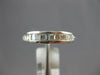 ESTATE .91CT DIAMOND 18K WHITE GOLD 3D BAGUETTE CHANNEL WEDDING ANNIVERSARY RING