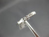 ESTATE .45CT ROUND & BAGUETTE DIAMOND 14KT WHITE GOLD 3D ANNIVERSARY RING #4721