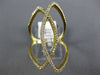 ESTATE LARGE .50CT DIAMOND 14KT YELLOW GOLD SEMI ETERNITY DOUBLE LOVE KNOT RING