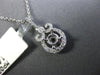 ESTATE .25CT DIAMOND 14K WHITE GOLD 3D FILIGREE FLEUR DE LIS SEMI MOUNT PENDANT