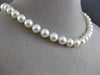 ESTATE AAA 8MM SOUTH SEA PEARL 14KT WHITE GOLD 3D CLASSIC NECKLACE #26211