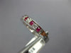 .44CT DIAMOND & AAA RUBY 18KT WHITE GOLD 3D ROUND CHANEL PRONG ANNIVERSARY RING