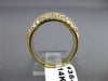 ANTIQUE WIDE 2.0CT DIAMOND 14K YELLOW GOLD PAVE MULTI ROW ANNIVERSARY RING #3544