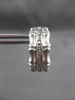 ESTATE .10CT ROUND DIAMOND 14KT WHITE GOLD BAMBOO DESIGN CLIP ON EARRINGS #21694
