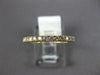 ESTATE .68CT DIAMOND 14KT YELLOW GOLD 2mm LOW SETTING ETERNITY ANNIVERSARY RING