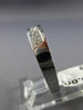 ESTATE .53CT DIAMOND 14KT WHITE GOLD 7 STONE CHANNEL ANNIVERSARY RING #15865